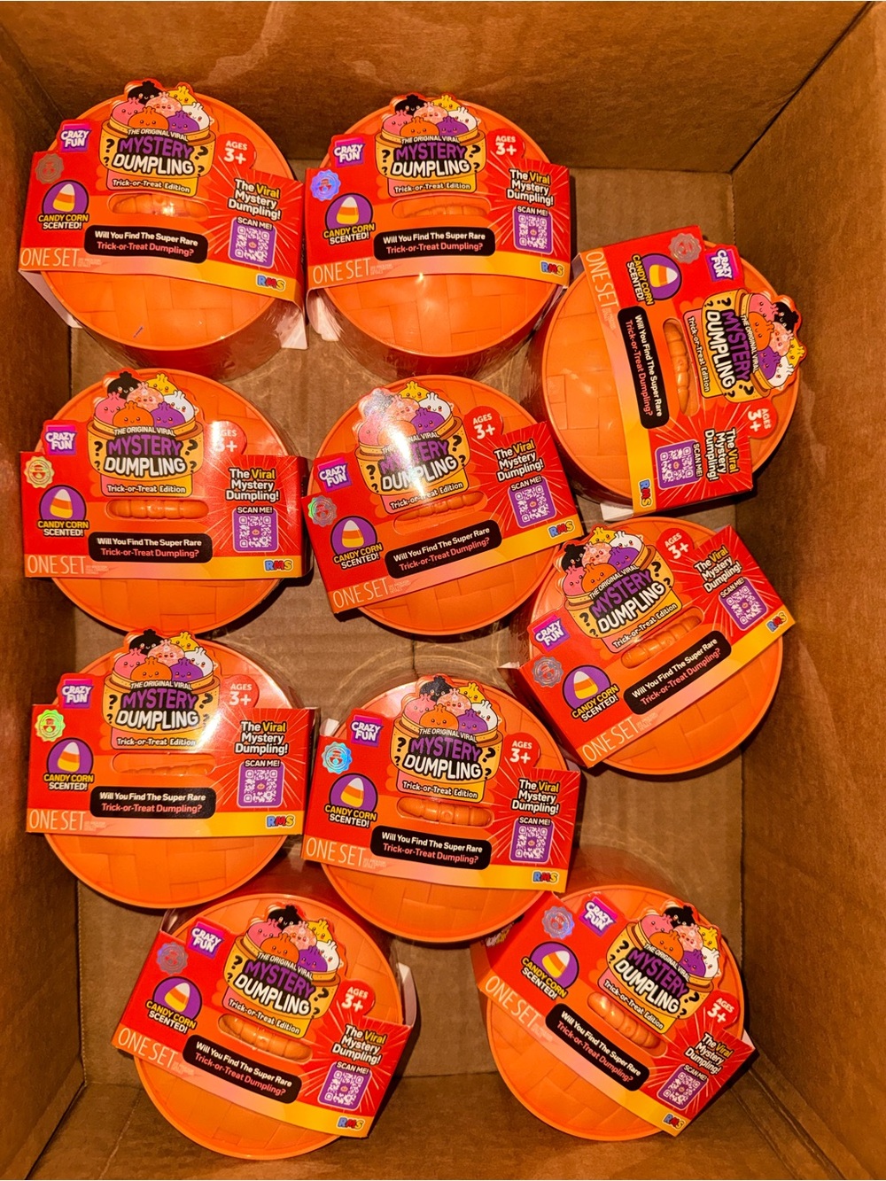 RMS Mystery Squishy Dumpling Trick-or-Treat Candy Corn Scented Orange Lot Of 10